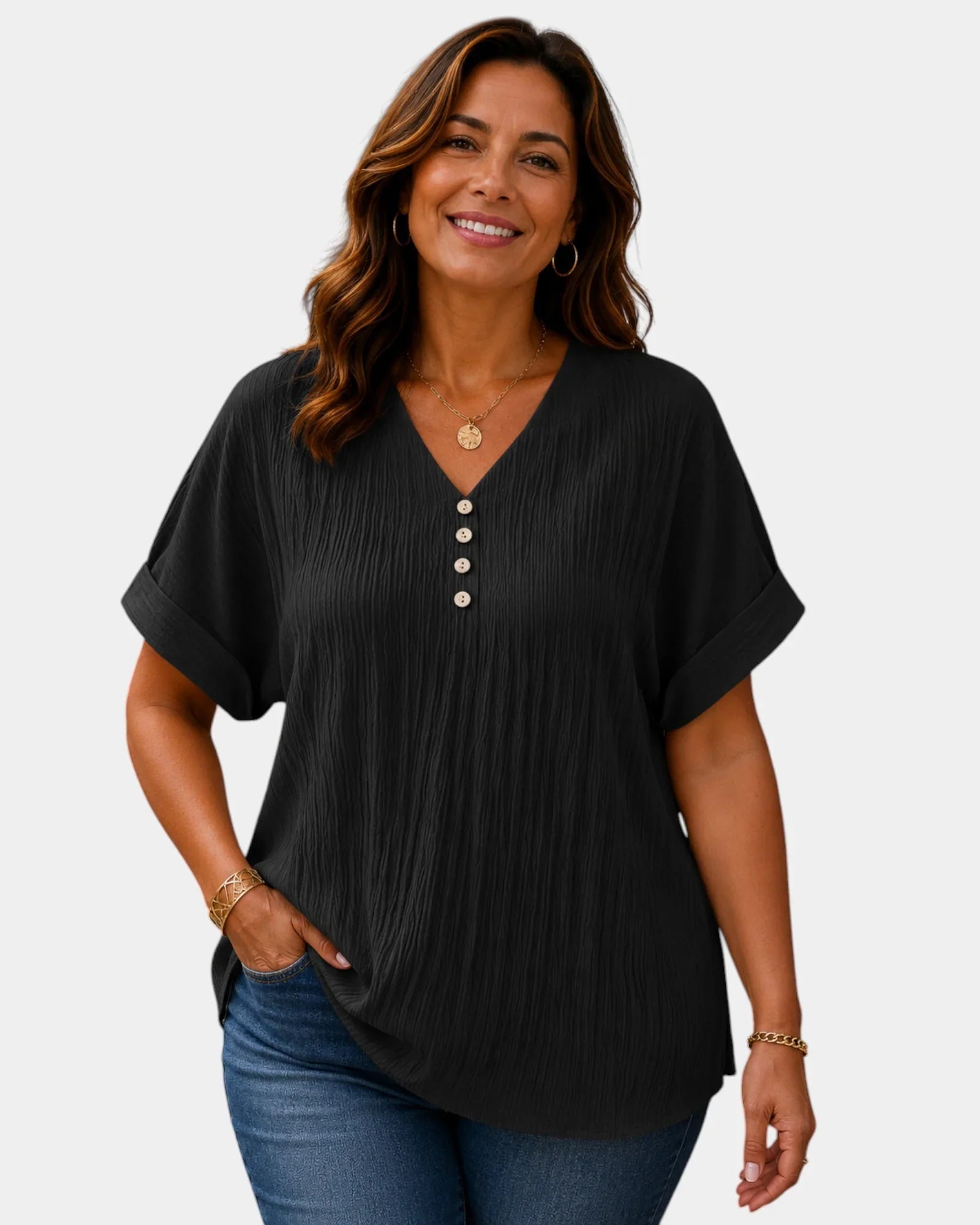 Alwena | V-Neck Blouse