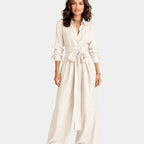 Cybèle | Elegant Long-Sleeved Jumpsuit with Belt