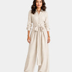 Cybèle | Elegant Long-Sleeved Jumpsuit with Belt