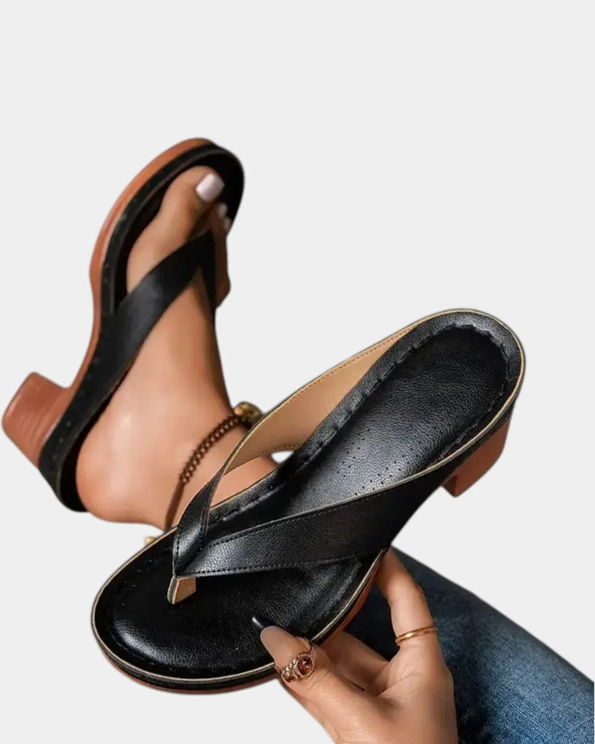 Aliénor | Comfortable chunky heel sandals