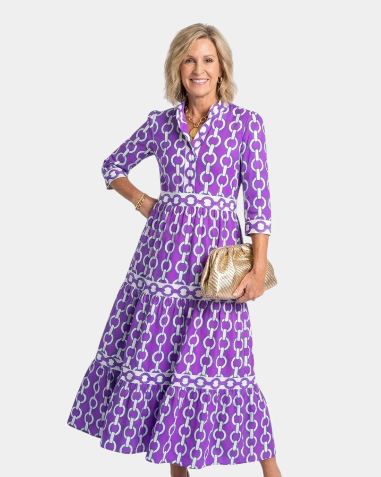 Yamina | Midi dress with sleeves