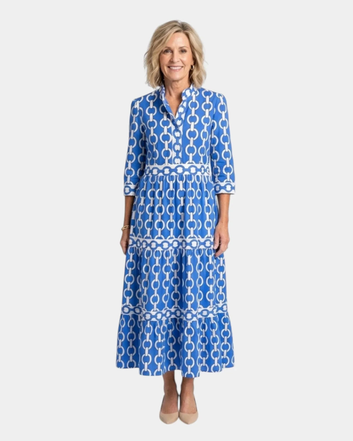 Yamina | Midi dress with sleeves