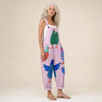 Célestine | Radiant Pastel Pink Artistic Jumpsuit