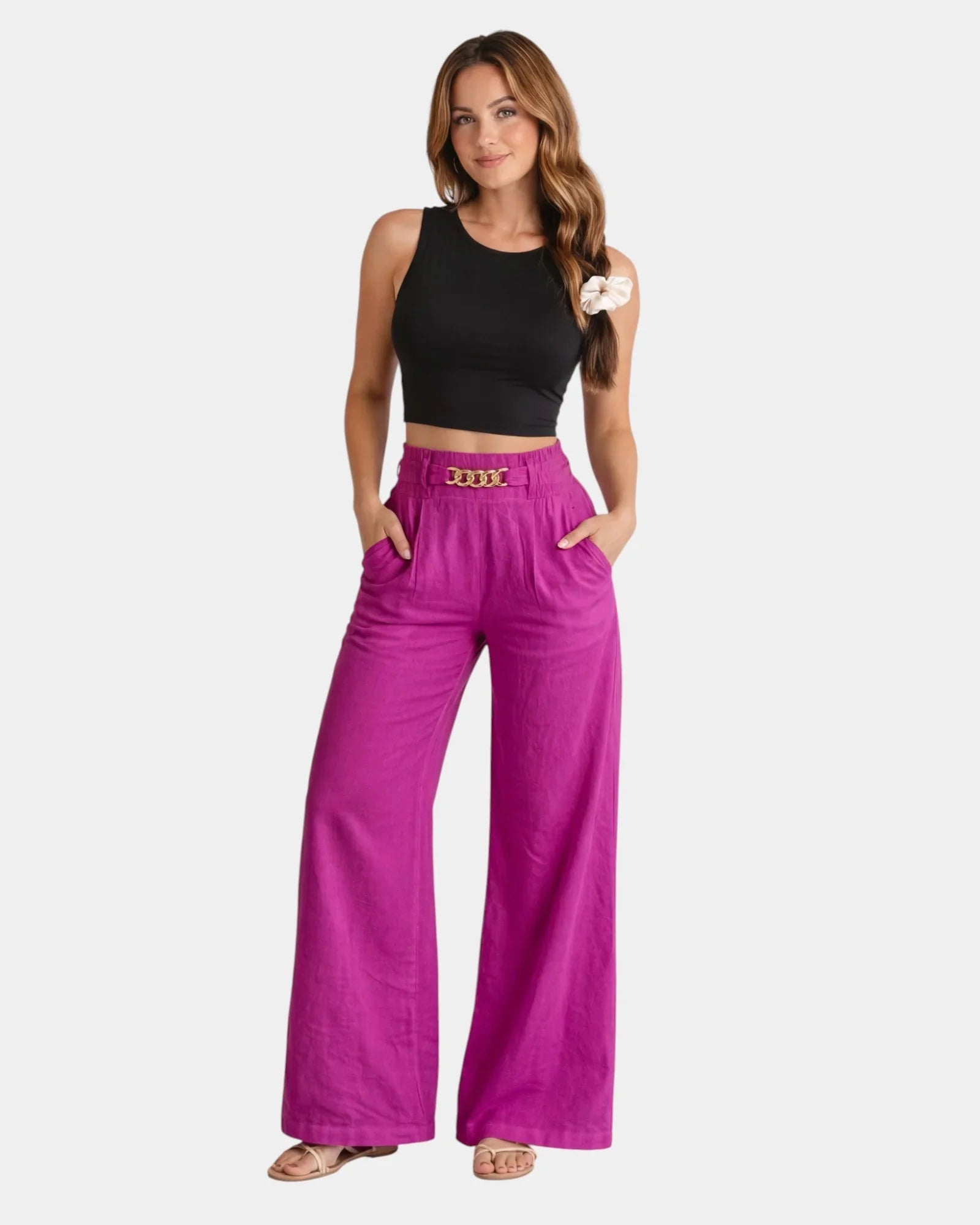 Audrey | Elegant Wide-Leg Trousers