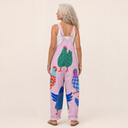 Célestine | Radiant Pastel Pink Artistic Jumpsuit