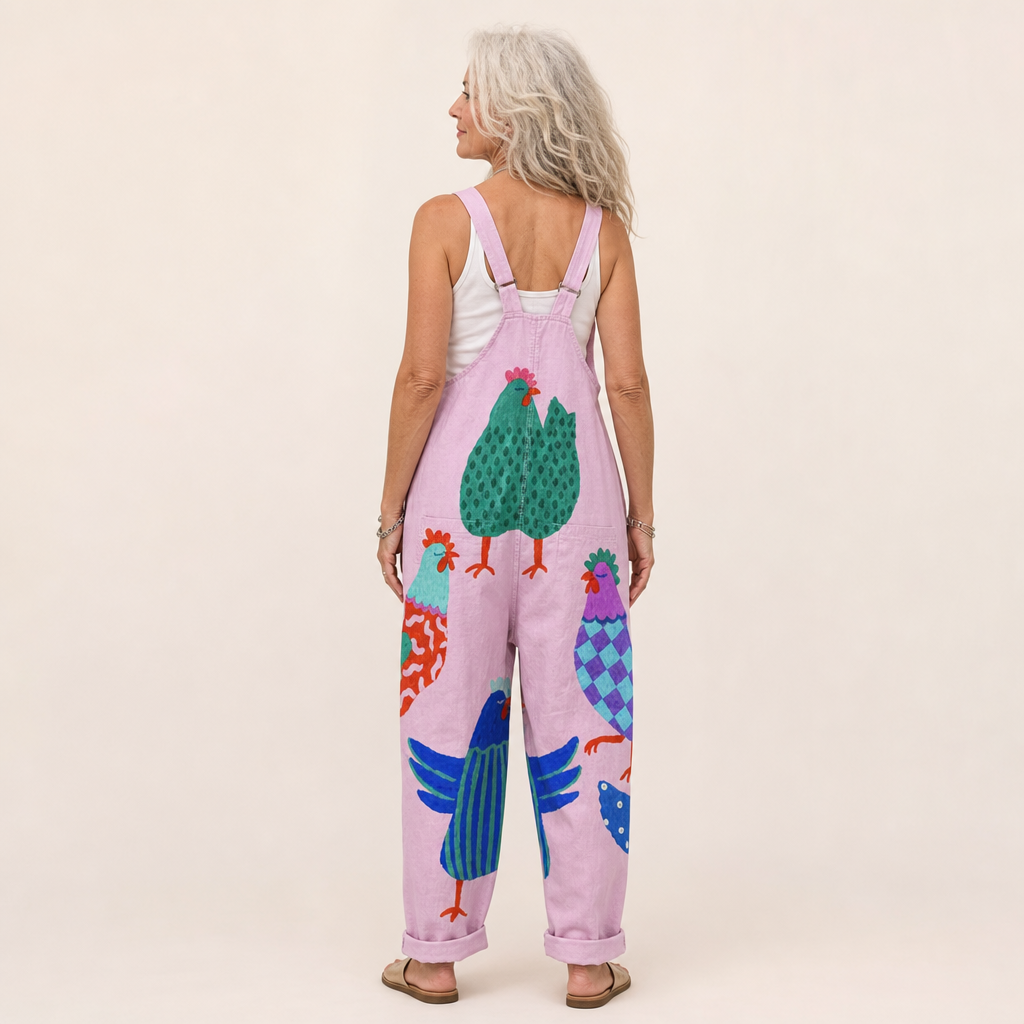 Célestine | Radiant Pastel Pink Artistic Jumpsuit