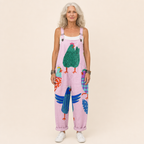 Célestine | Radiant Pastel Pink Artistic Jumpsuit