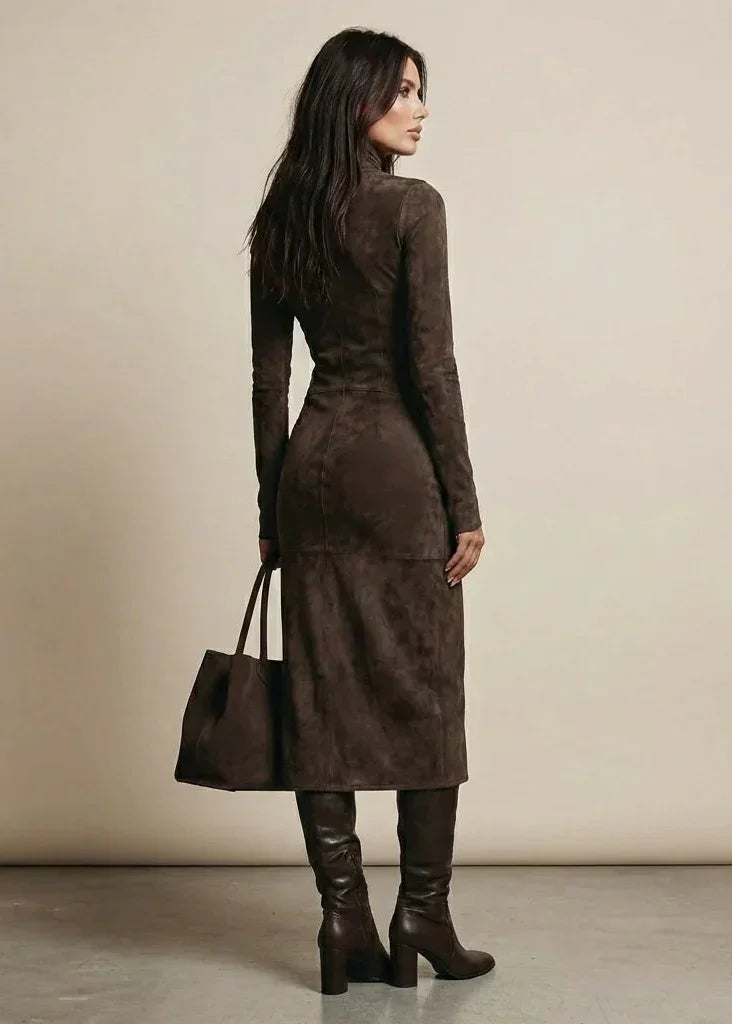 Sara | Velvet Midi Dress