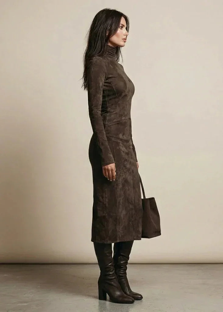 Sara | Velvet Midi Dress