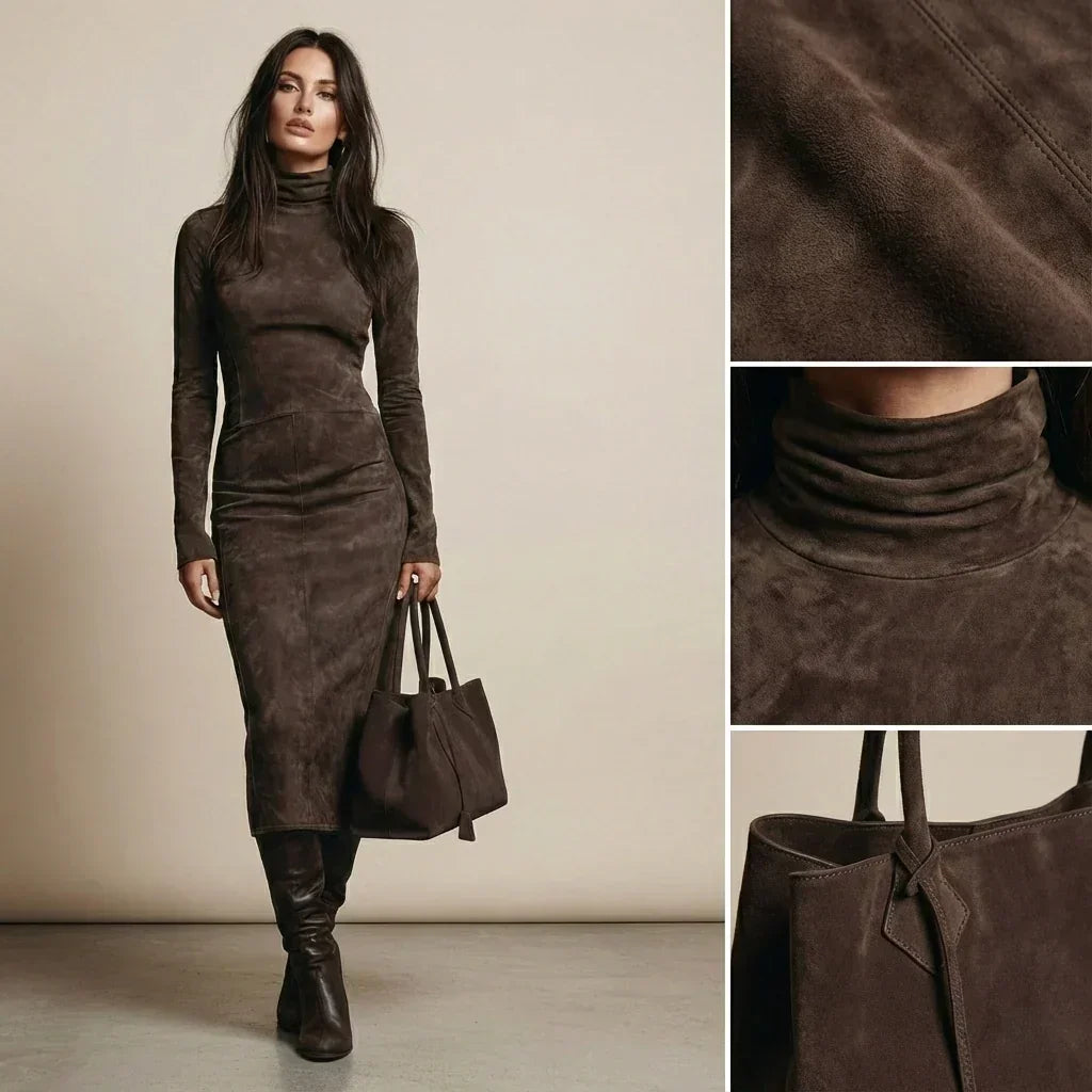 Sara | Velvet Midi Dress