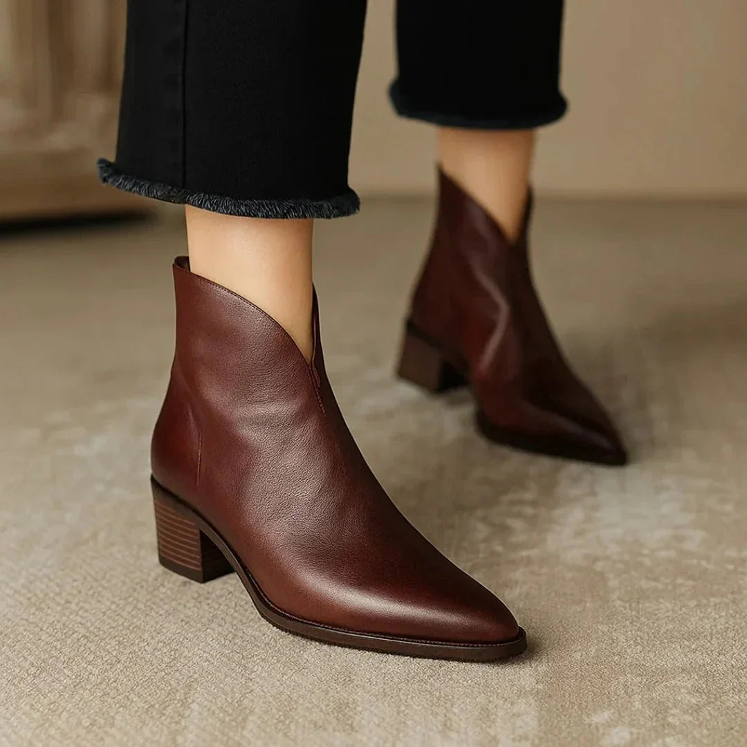 Viela | Premium Leather Orthopaedic Ankle Boots