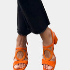 Guillelmine | Square-toe sandals with a rounded cut