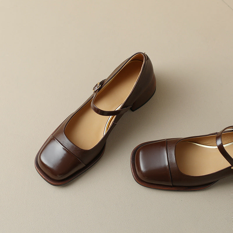 Erel | Women's Block-Heel Mary Jane Court Shoes