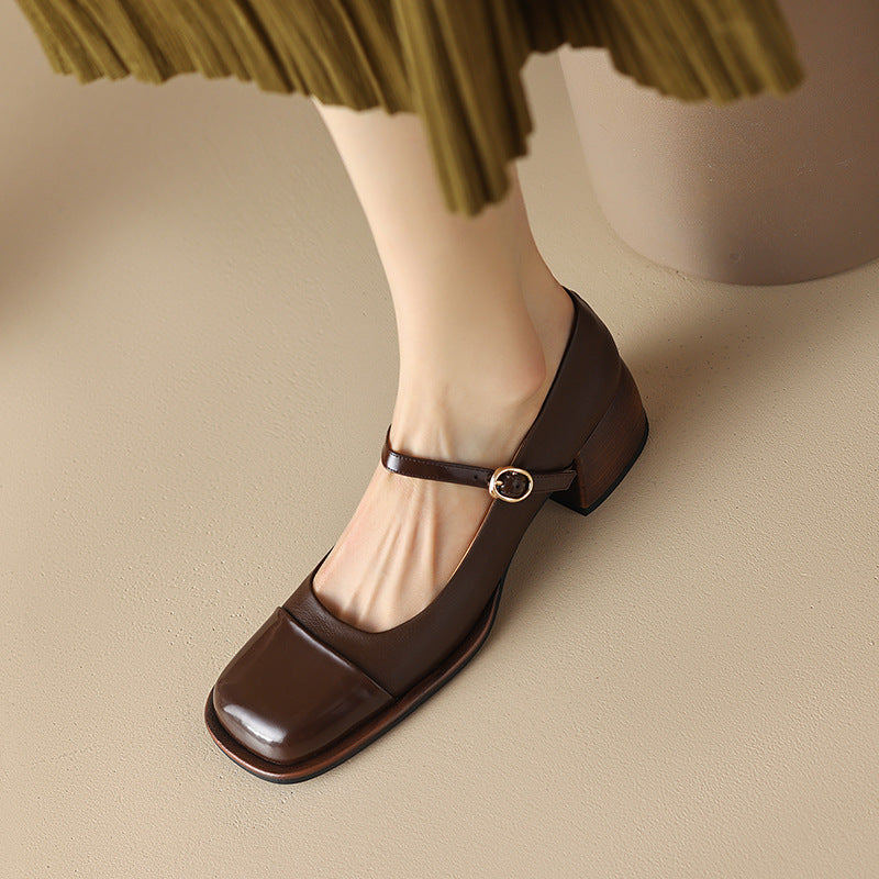 Erel | Women's Block-Heel Mary Jane Court Shoes