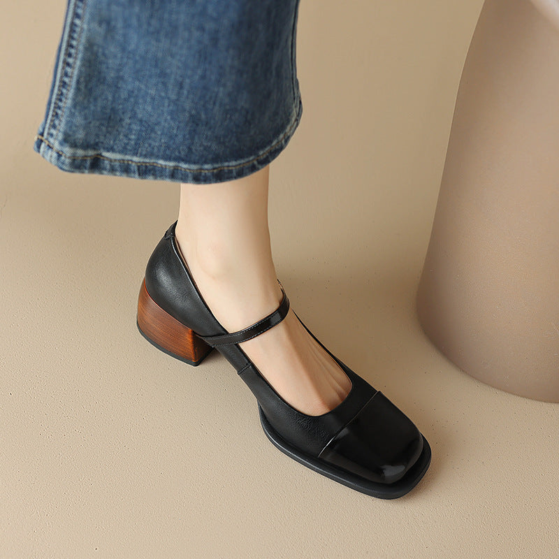 Erel | Women's Block-Heel Mary Jane Court Shoes
