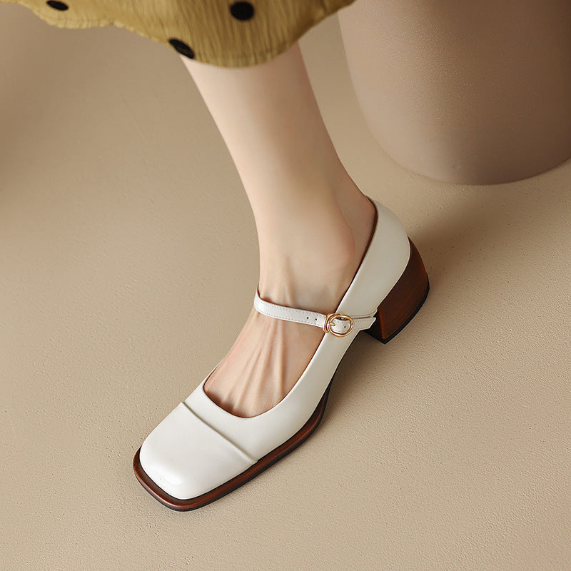 Erel | Women's Block-Heel Mary Jane Court Shoes