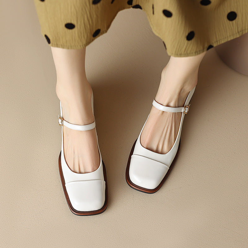 Erel | Women's Block-Heel Mary Jane Court Shoes