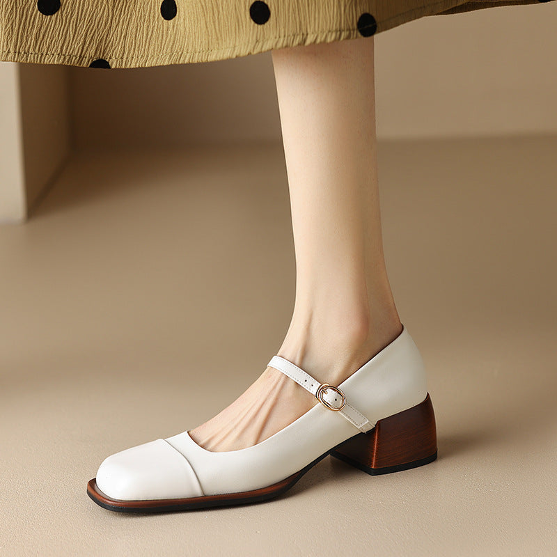 Erel | Women's Block-Heel Mary Jane Court Shoes