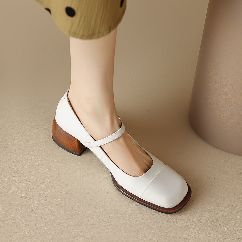 Erel | Women's Block-Heel Mary Jane Court Shoes
