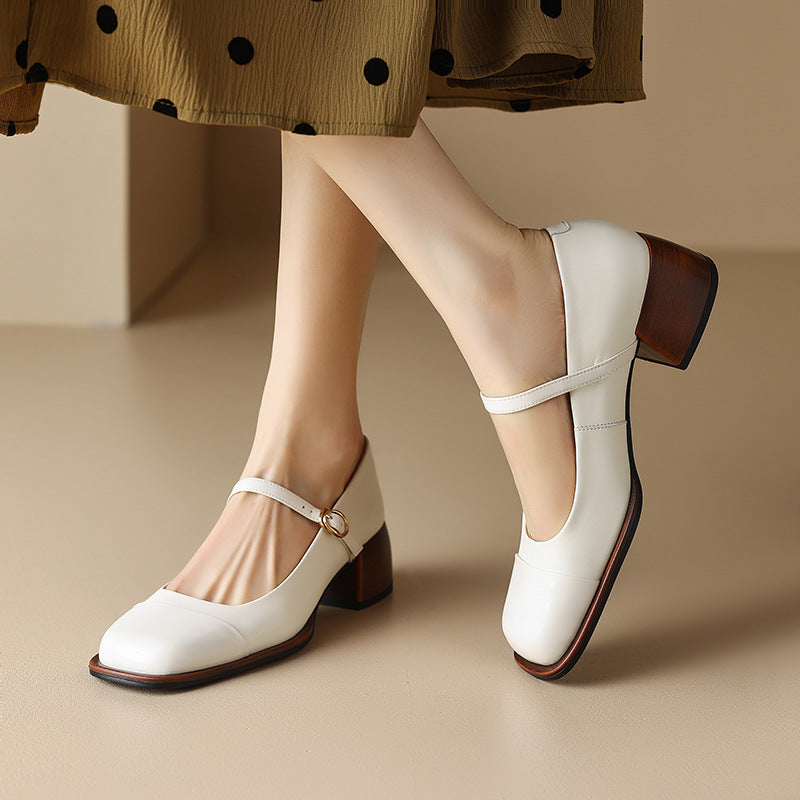 Erel | Women's Block-Heel Mary Jane Court Shoes