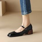 Erel | Women's Block-Heel Mary Jane Court Shoes