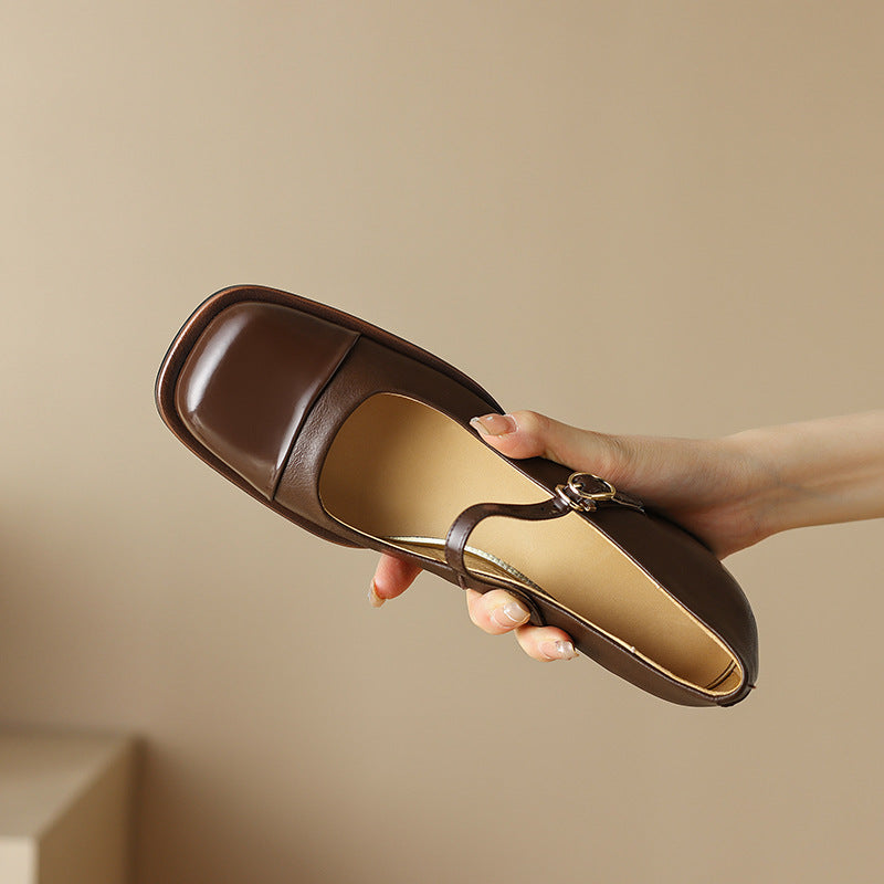 Erel | Women's Block-Heel Mary Jane Court Shoes