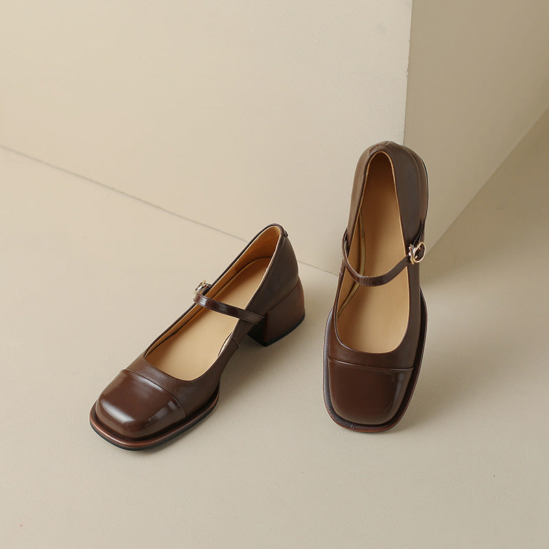 Erel | Women's Block-Heel Mary Jane Court Shoes
