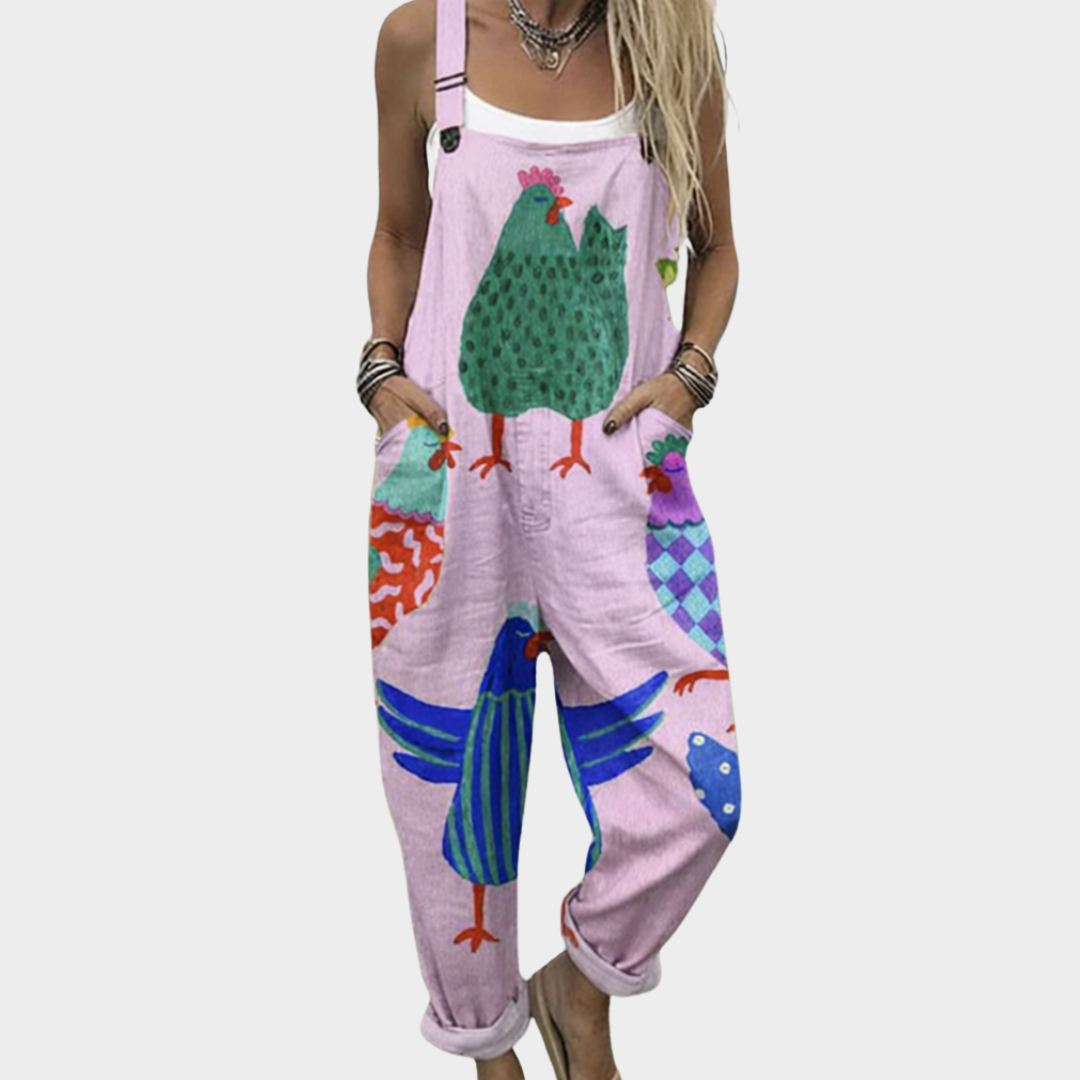 Célestine | Radiant Pastel Pink Artistic Jumpsuit