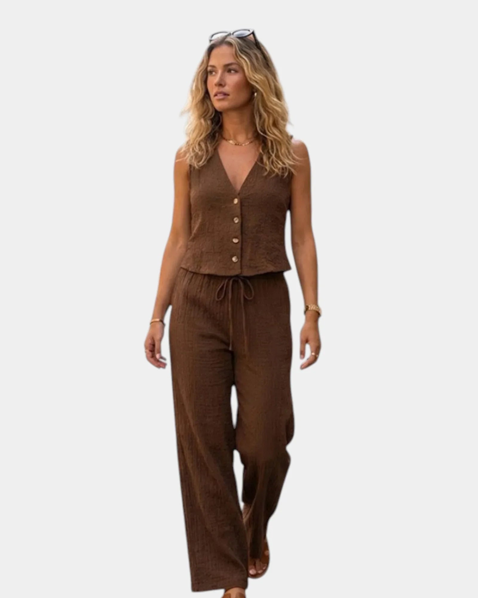 Vivette | Elegant trouser and top set