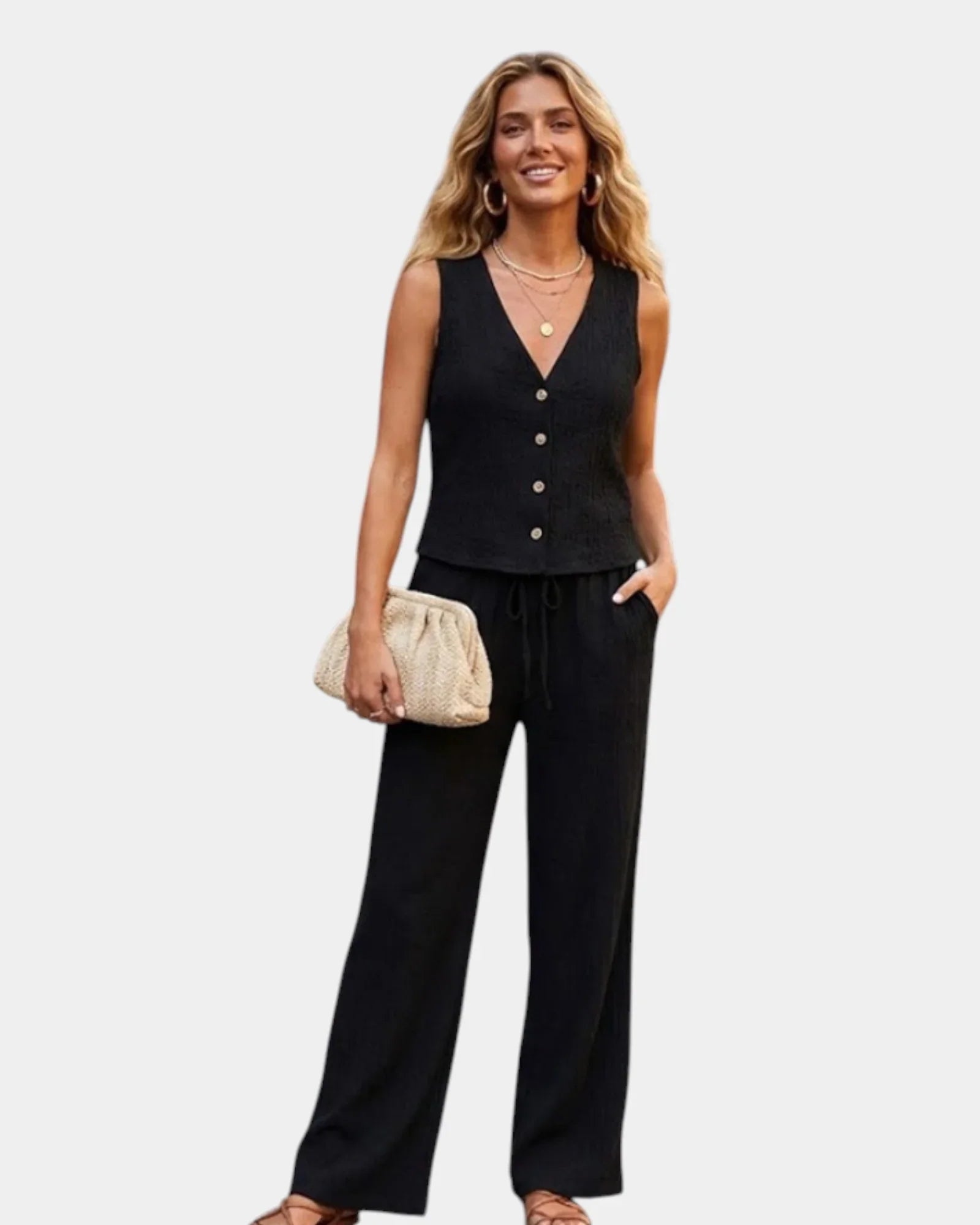 Vivette | Elegant trouser and top set