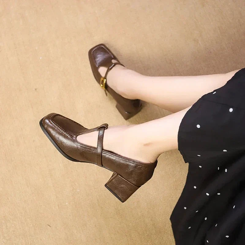 Rosa | Women's Block-Heel Mary Jane Shoes