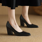 Verona | Elegant Women's Block-Heel Court Shoes