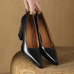 Verona | Elegant Women's Block-Heel Court Shoes