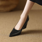 Verona | Elegant Women's Block-Heel Court Shoes