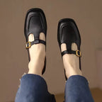 Delia | Women's Square-Toe T-Bar Mary Jane Shoes
