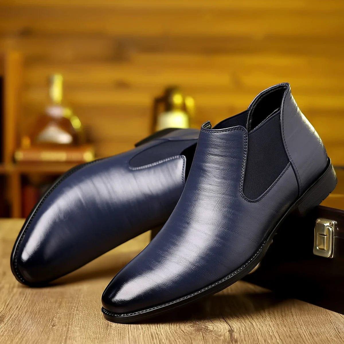 Simon | Elegant Leather Ankle Boots