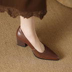Verona | Elegant Women's Block-Heel Court Shoes