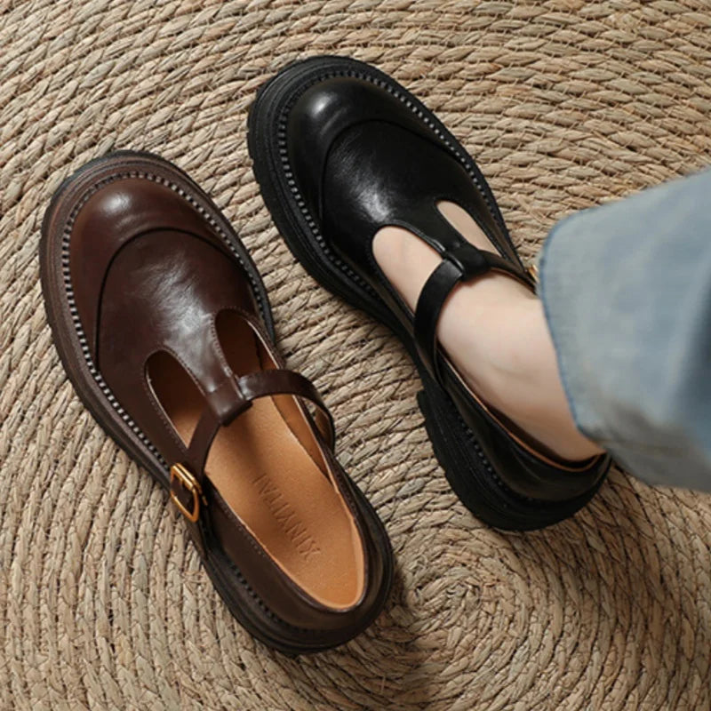 Blythe | Women's Round-Toe T-Bar Mary Jane Shoes