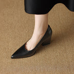 Verona | Elegant Women's Block-Heel Court Shoes
