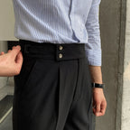 Edward | Elegant High-Waisted Trousers