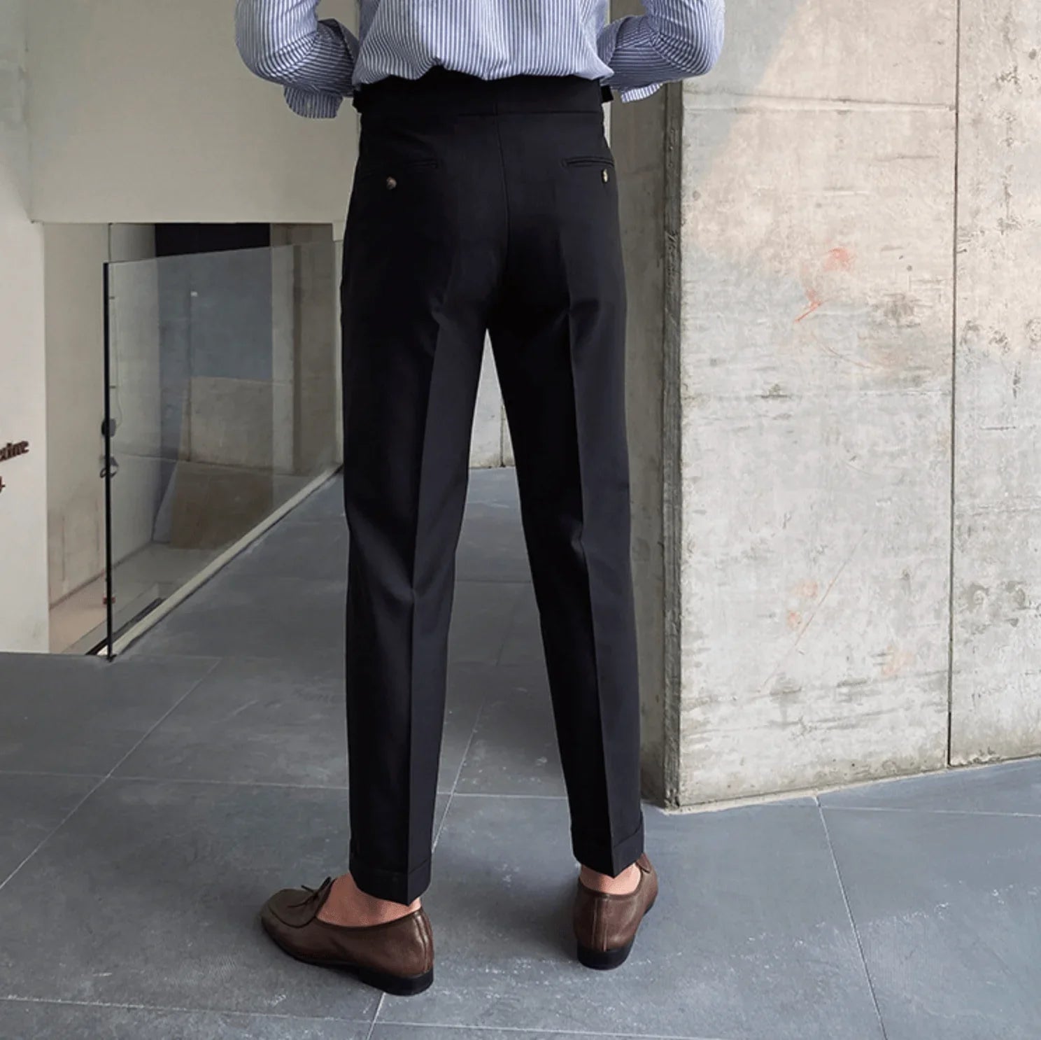 Edward | Elegant High-Waisted Trousers