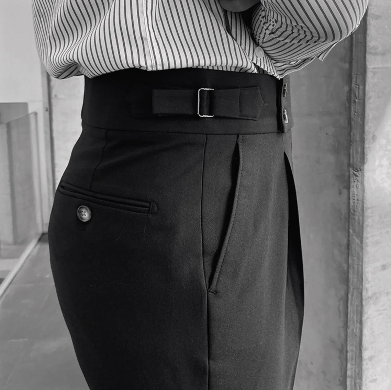 Edward | Elegant High-Waisted Trousers