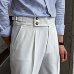 Edward | Elegant High-Waisted Trousers