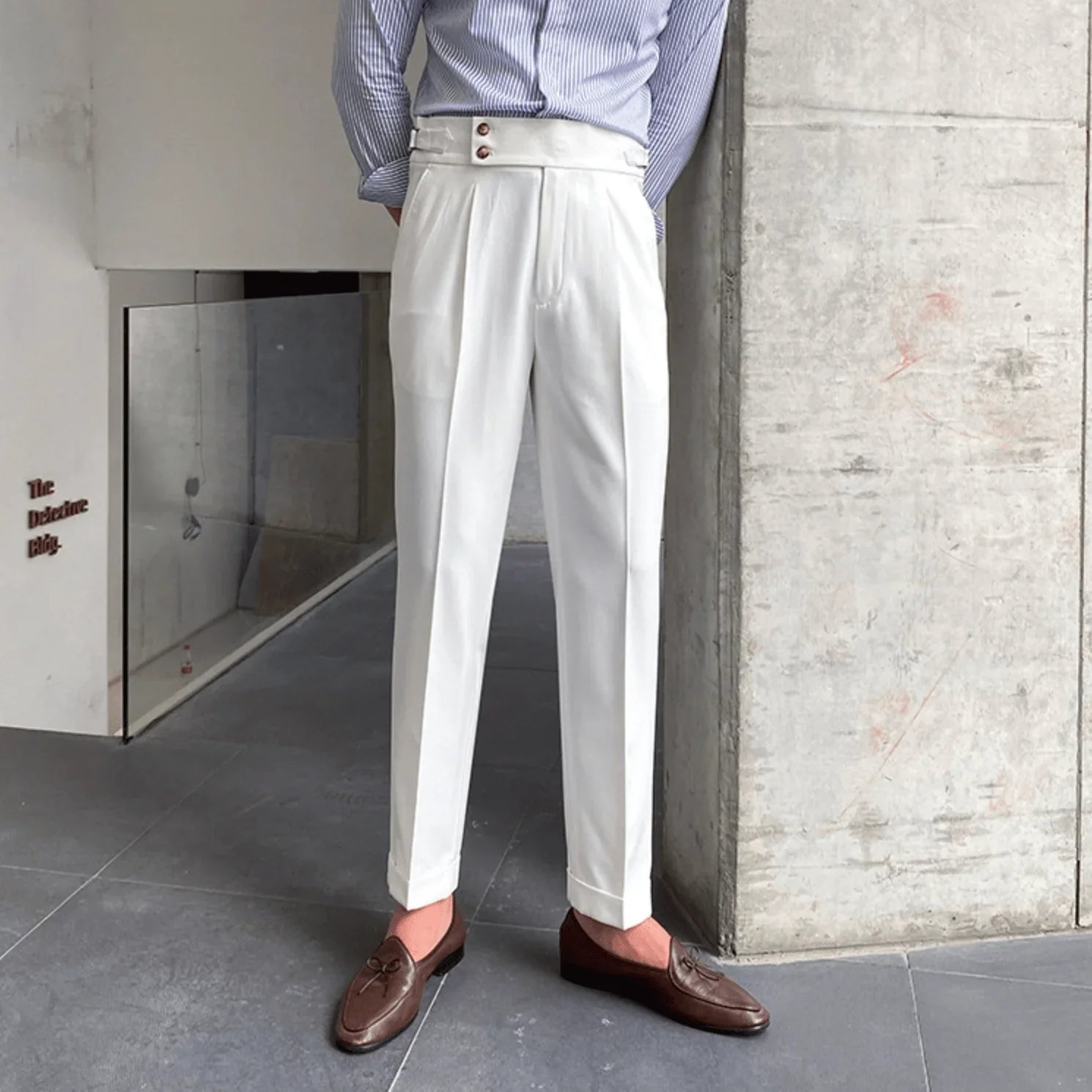 Edward | Elegant High-Waisted Trousers