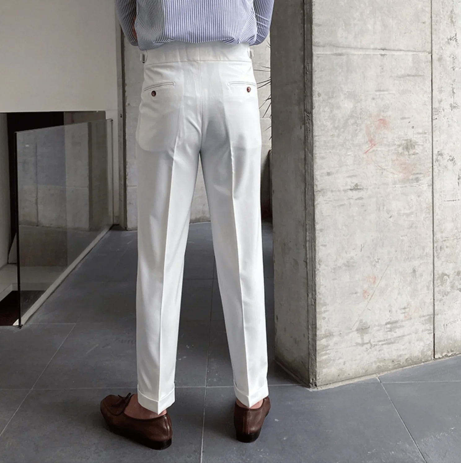 Edward | Elegant High-Waisted Trousers