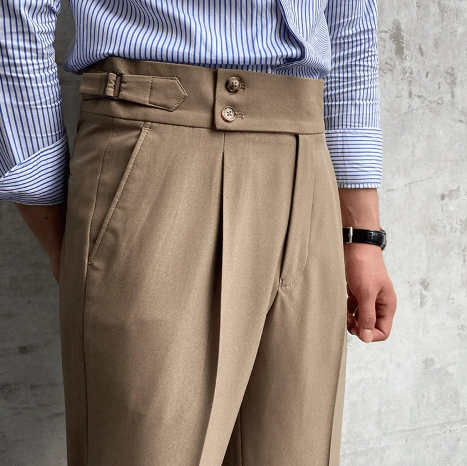 Edward | Elegant High-Waisted Trousers