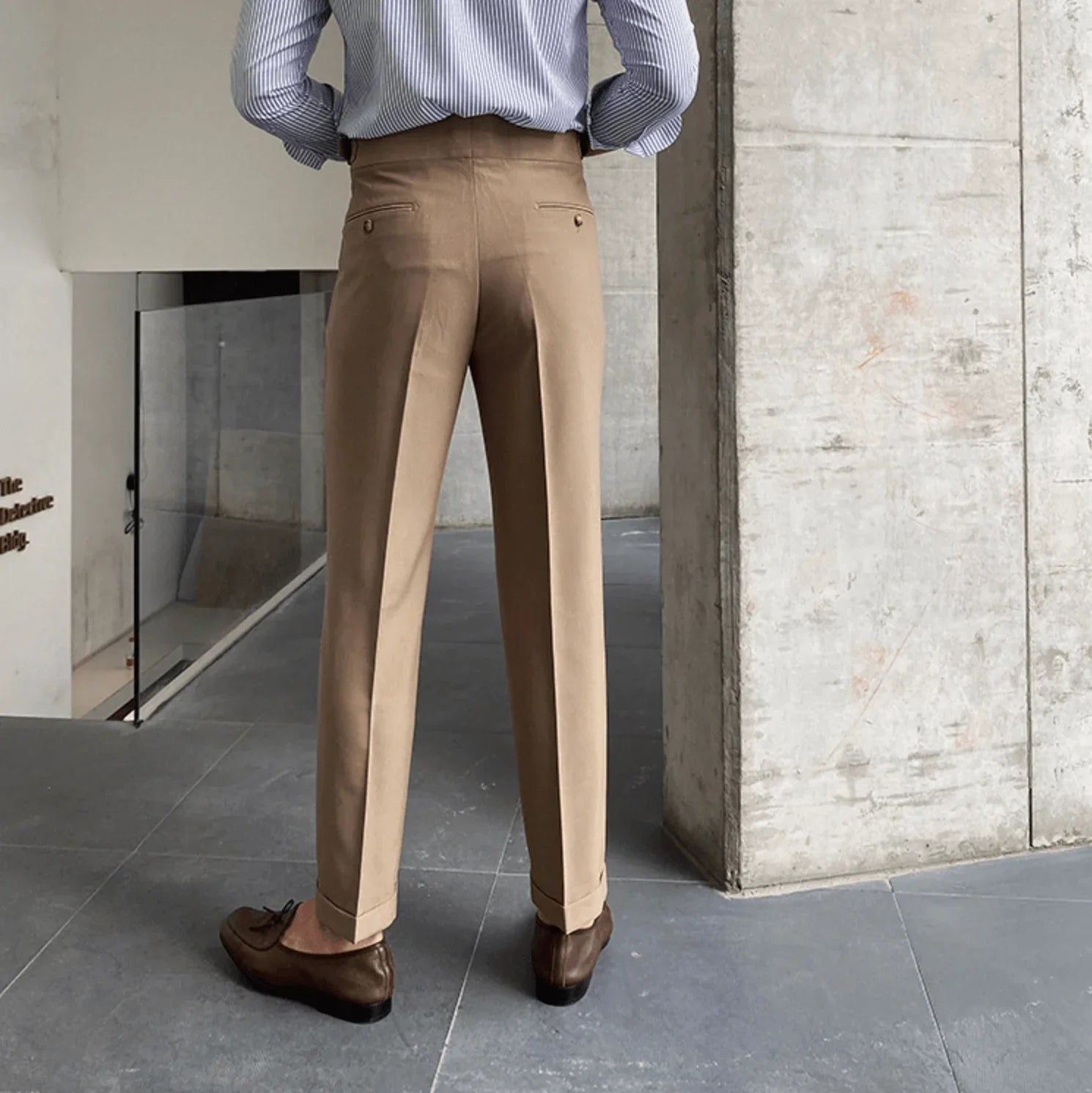 Edward | Elegant High-Waisted Trousers
