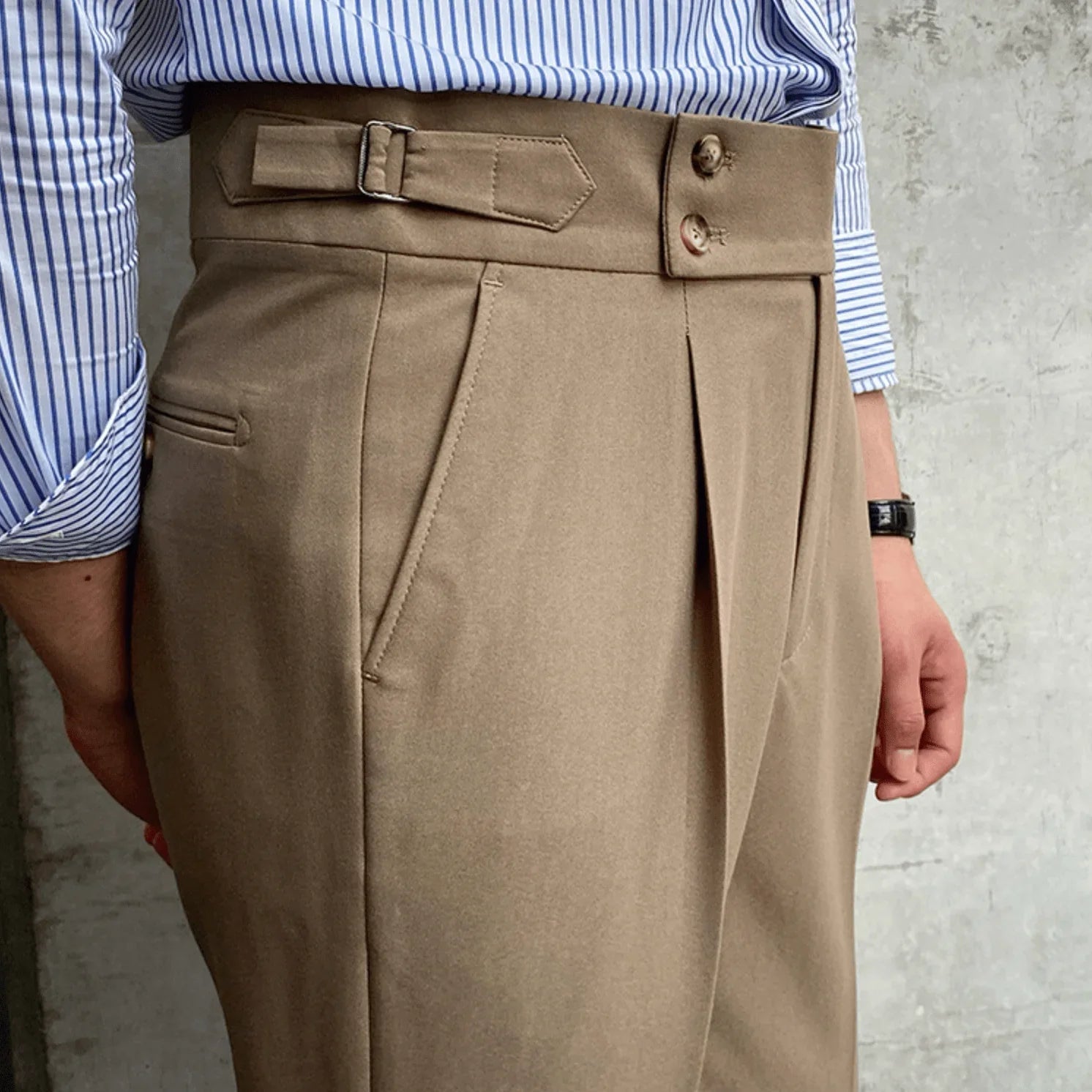 Edward | Elegant High-Waisted Trousers