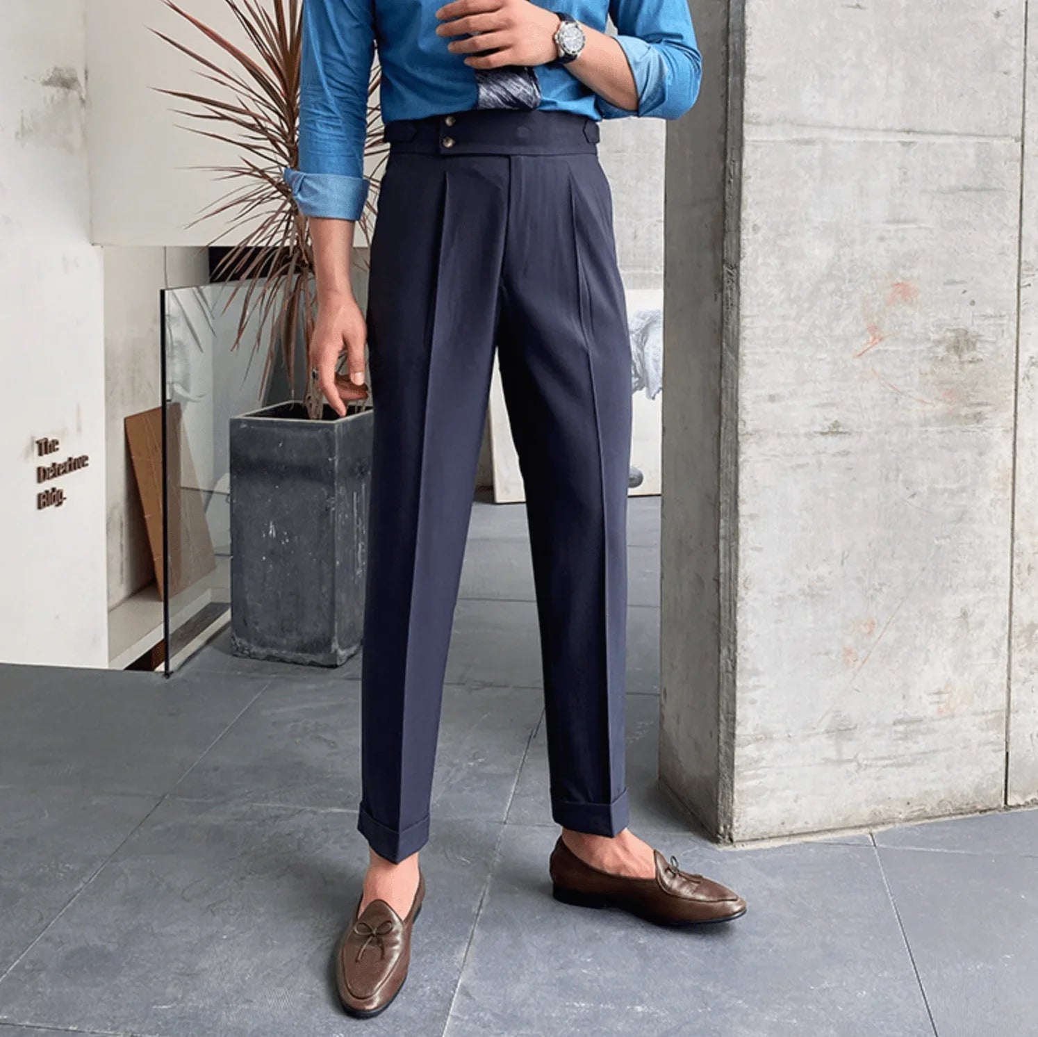 Edward | Elegant High-Waisted Trousers