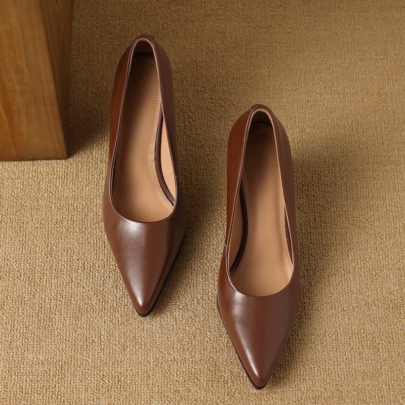 Verona | Elegant Women's Block-Heel Court Shoes